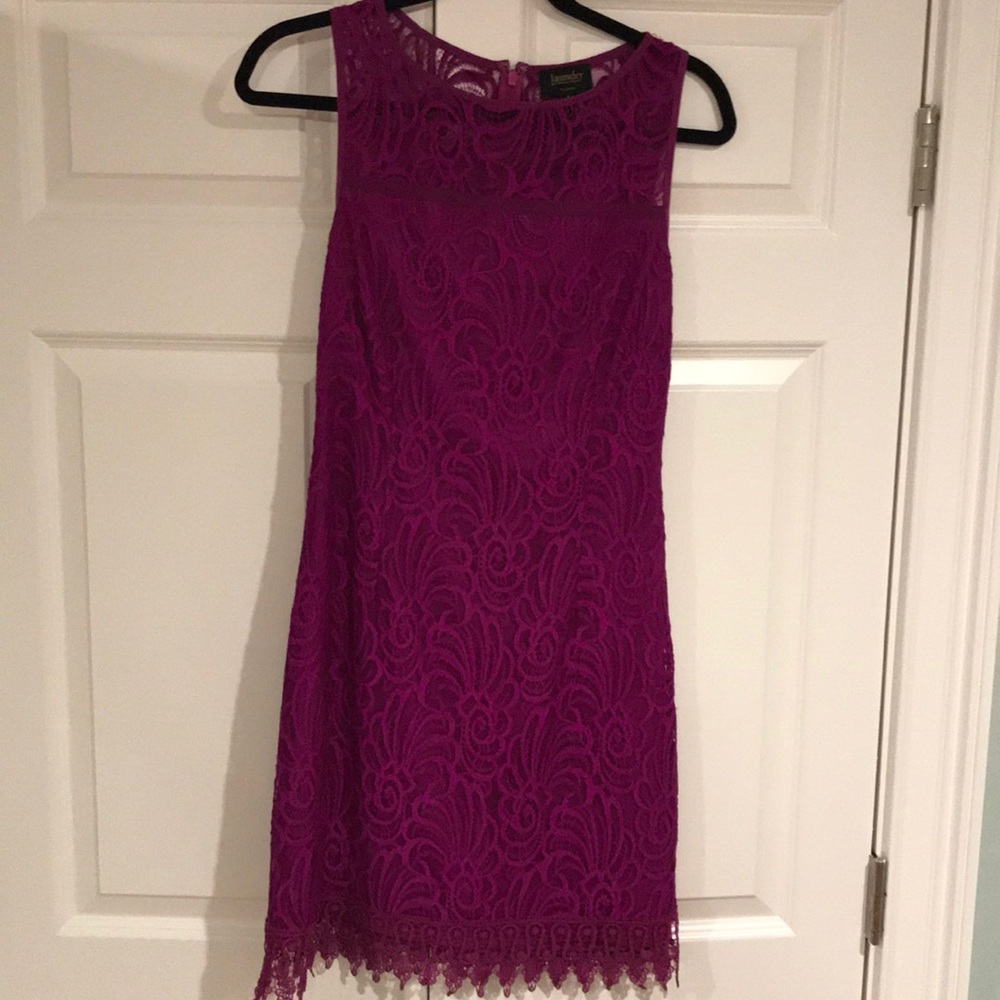 Laundry Purple magenta Lace Sheath